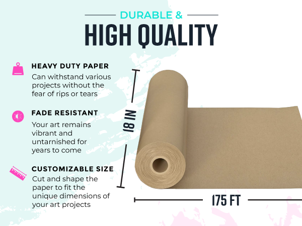 Brown Kraft Arts and Crafts Paper Roll