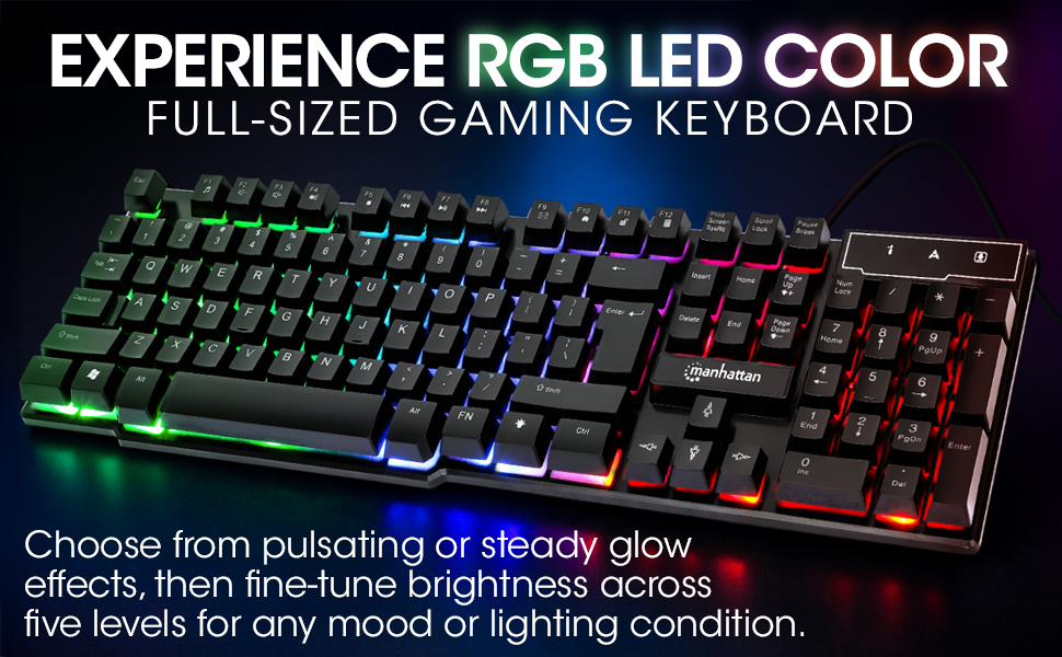 RGB gaming keyboard rainbow LED keyboard USB gaming keyboard wired gaming keyboard gaming keyboard
