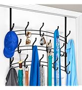 LYNK Professional Home Over The Door Hooks - 28 Hook Over The Door Hanger - Over Door Coat Rack...