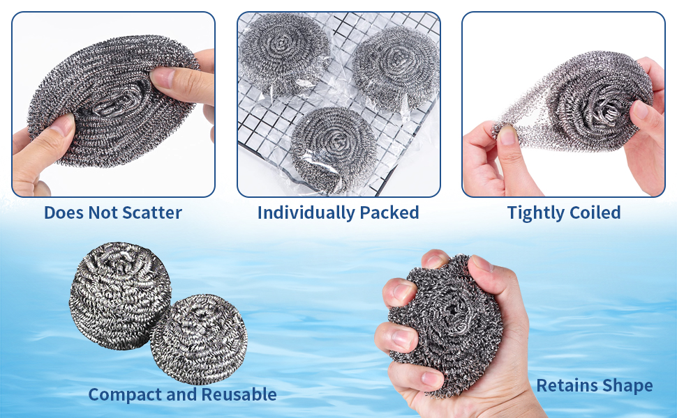 stainless steel scrubber