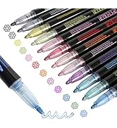 Super Squiggles Outline Markers-12 Colors Super Squiggles Shimmer Markers,Outline Markers Double ...