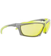 MAGID Impact Resistant Anti-Fog Safety Glasses with TPR Cushion, 1 Pair, Amber Lenses