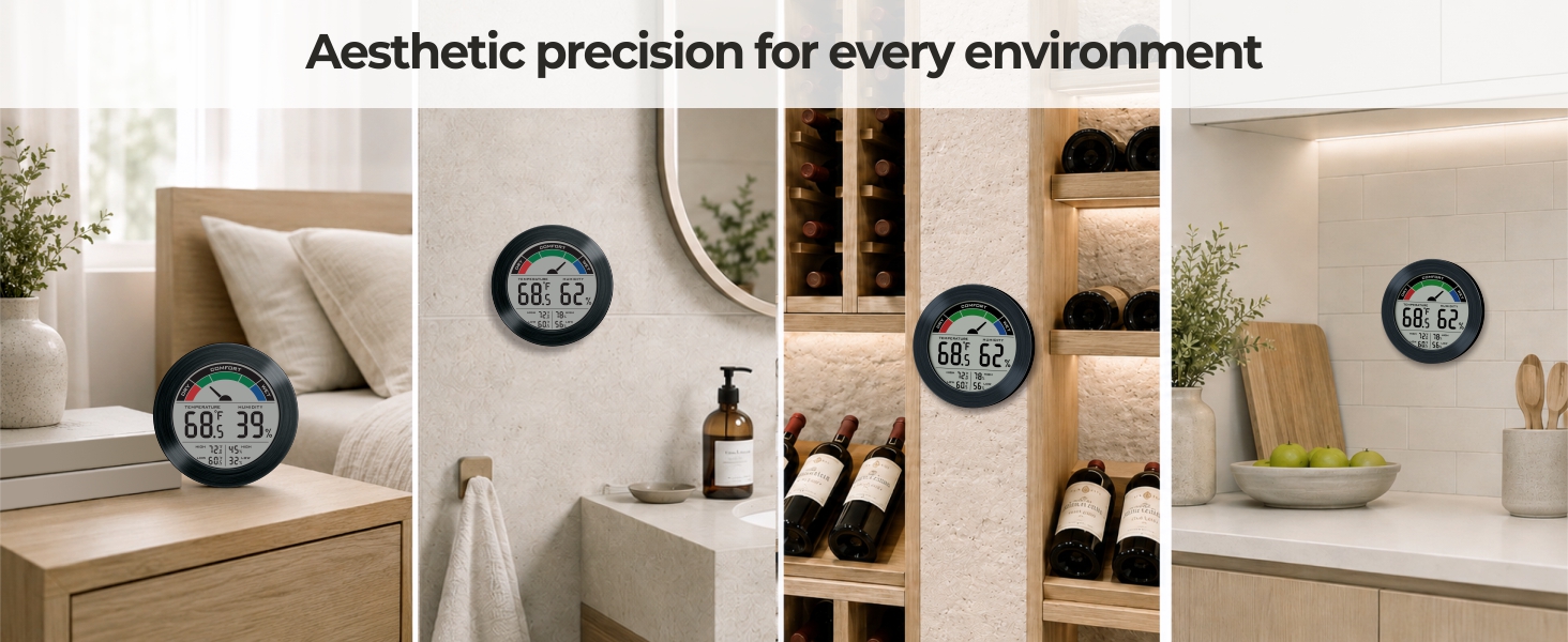 Aesthetic precision of for every environment bedroom, toilet, wine cellar, kitchen etc.