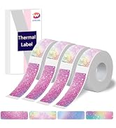 WONLABEL D30 Label Maker Tape, 12x40mm (0.47"x1.57"), Standard Laminated D30 Thermal Labels Tape ...