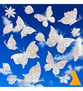 30 Anti Collision Window Decals for Bird Strike Prevention, Window Clings Suncatcher Stickers