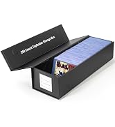 CollectHall Toploader Storage Box Hold 200 Count Top loaders, Magnetic Closure Sports Card Storag...