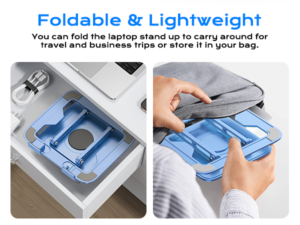 Portable laptop stand,laptop riser for desk,computer riser,laptop mount,laptop stand with 360