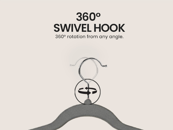 360 Degree Swivel Hook Velvet Hangers