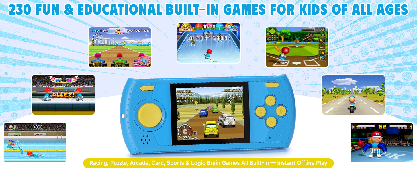 230 pre-installed games