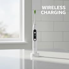 NeoFloss wireless charging feature — no pins or ports needed