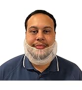 KLEEN CHEF Resili-Net Nylon Honeycomb Beard Protectors | 18", Latex-free, White, Case of 1000