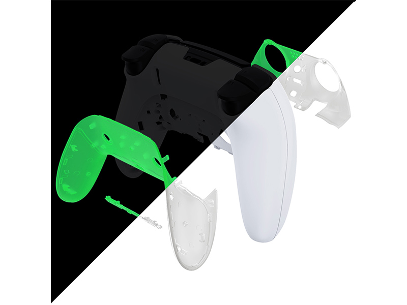 eXtremeRate Top Bottom Decorative Trim Shell For ps5 Edge Controller Replacement Shell Plates Cover