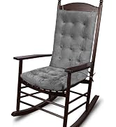 ELFJOY Rocking Chair Cushion Large Rocking Chair Pads with Ties Premium Tufted High Back and Seat...
