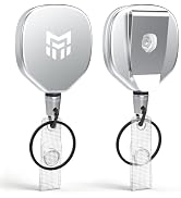 MNGARISTA Heavy Duty Metal Retractable Keychain with Belt Clip and Key Ring | 8oz Capacity Holds ...