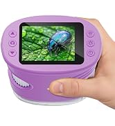 Temodu Kids Microscope 2.0" Screen 1000X Digital Microscope for Kids, Mini Pocket Handheld Micros...