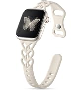 Wepro Slim Braided Silicone Band: for Apple Watch Bands Women 40mm 41mm 42mm 38mm 44mm 45mm 46mm ...
