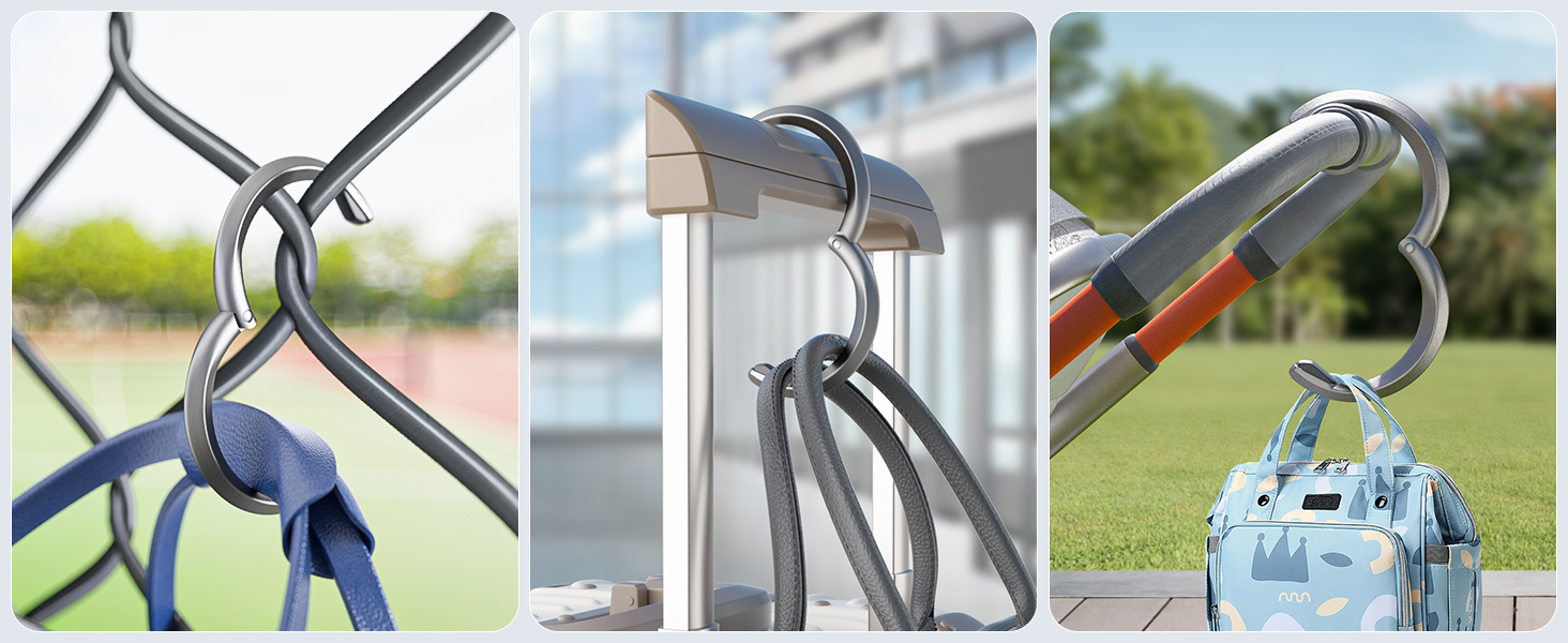 Handbag hooks for many occasions