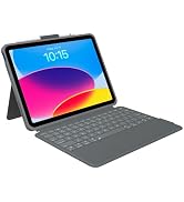 AUSDOM iPad 10th Generation Keyboard Case: Bluetooth Rechargeable Magic-Style Keyboard Folio with...