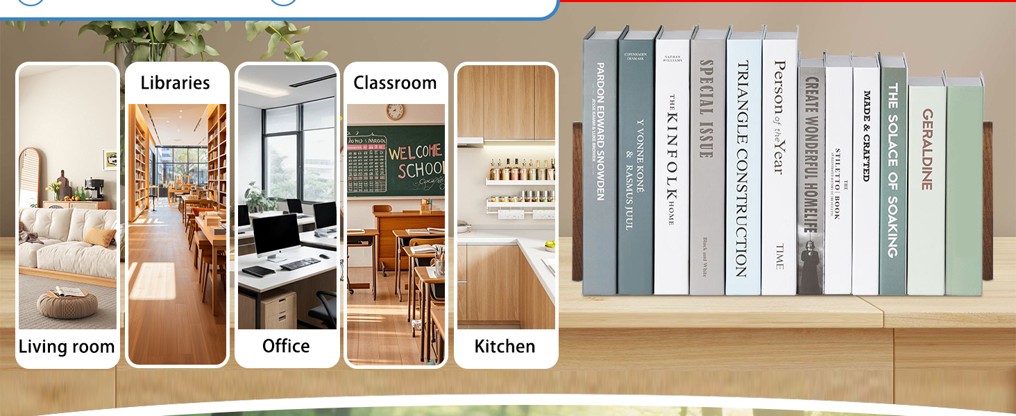 book holders for shelves