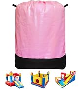 Heavy Duty Water-Resistant Inflatable Bounce House Storage Bag with Drawstring, Flat 39" x 47", f...