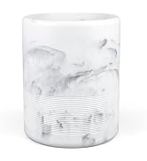 YMXYJM Modern Resin Trash Can Bin, Wastebasket for Bathroom, Kitchen, Office, Home, Marble White