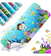 XIYUNTE Baby Bath Mat for Tub Non Slip Kids Bath Mat - 40''x16'' Extra Long Cartoon Bathtub Mat N...