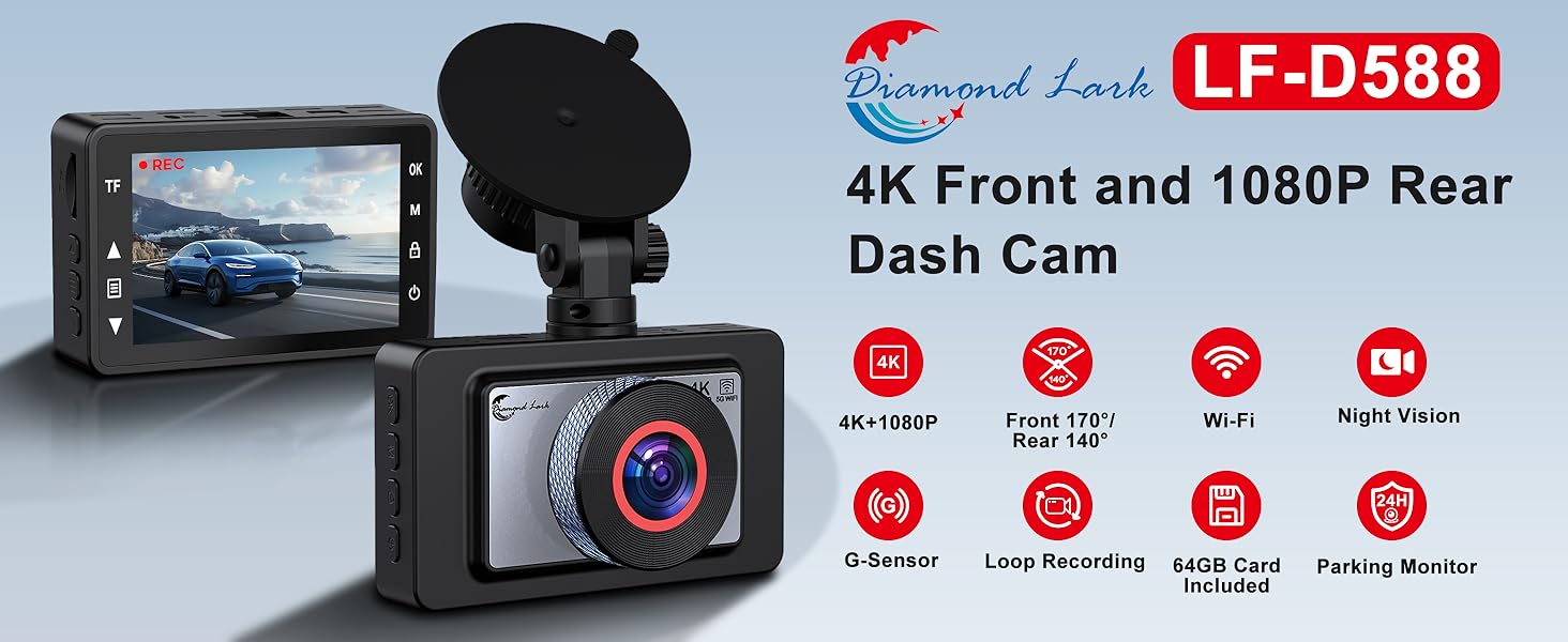 dash cam front and rear