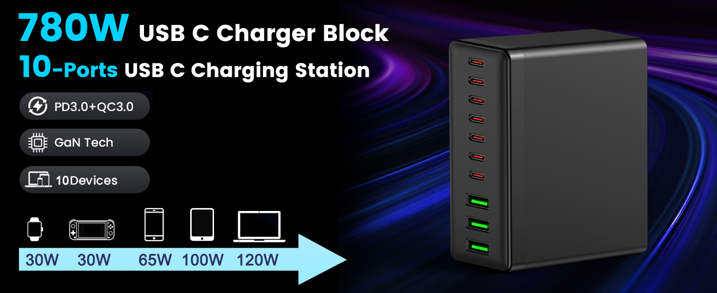 UsB c Charger Block UsB c charging station