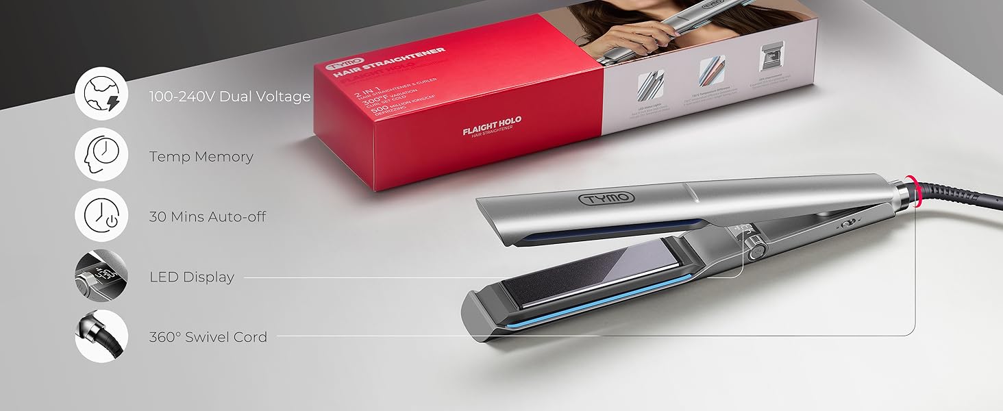 TYMO Flat Iron Hair Straightener for Women