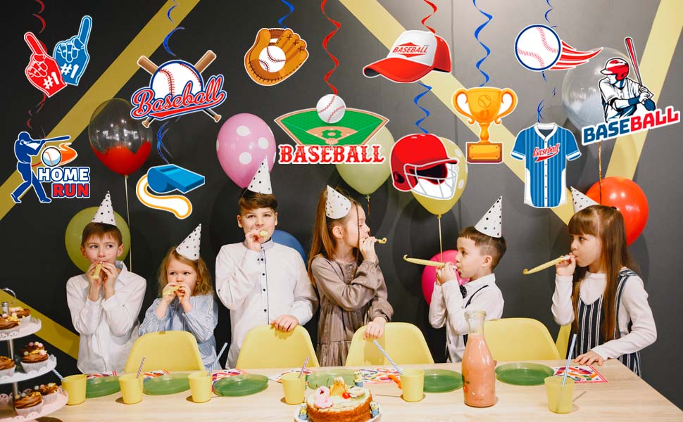baseball hanging spirals