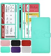 Car Registration and Insurance Card Holder with Magnetic Closure, Leather Vehicle Glove Box Autom...