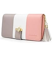 RFID Wallets for Women with Multiple Card Slots and Cellphone Compartment