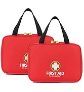 2Pack Handy First Aid Bag Empty First Aid Kit Portable For Home, Office, Vehicle, Emergency Kit F...