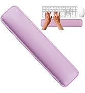 Keyboard Wrist Rest by Rancco, 14.5" Leatherette Stitched Edge Soft Memory Foam Gaming Mouse Wris...