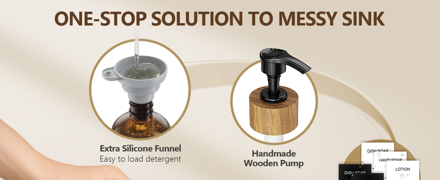 hand and dish soap dispenser set