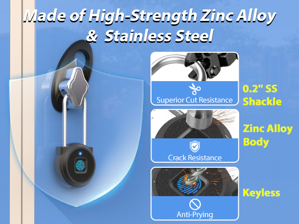 Fingerprint Padlock Fingerprint Locker Lock