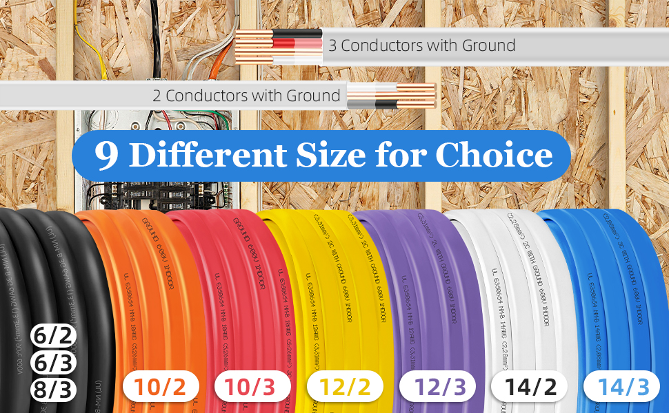 10/2 wire 12/2 wire 14/2 wire
