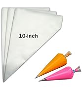 Mombake Pastry Bags, Burst-proof Non-slip Thickened Disposable Piping Bags for Cake Icing Frostin...