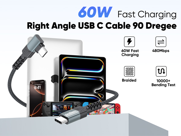 right angle usb c