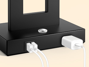table lamps with 2 usb ports and AC outlet