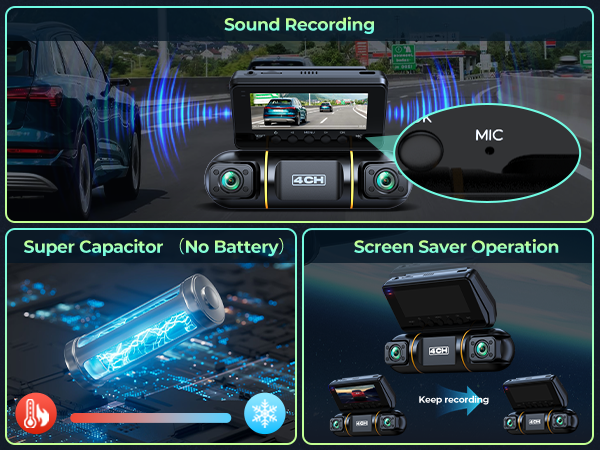 car dash cam front and back