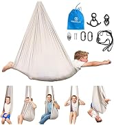 Harkla Sensory Swing for Kids & Adults - Holds 300lbs, Indoor Outdoor Sensory for Hug Like Calmin...