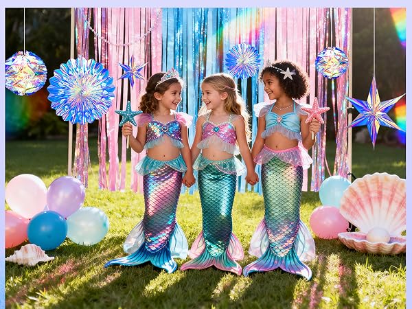 iridescent garlands