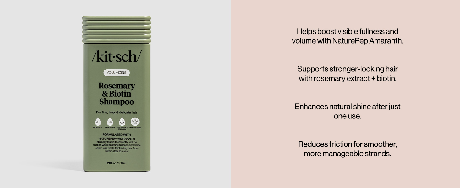 Volumizing Rosemary & Biotin Liquid Shampoo 12.3 oz