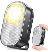 Cuvccn 500LM Ultra Bright Mini EDC Flashlight, 10 Modes Running Lights for Runners with Spot & Fl...