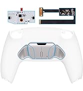 eXtremeRate White Programmable Real Metal Buttons (RMB) Version RISE4 Remap Kit for PS5 Controlle...