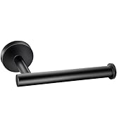 Matte Black Bathroom Toilet Paper Holder, Premium Thicken SUS304 Stainless Steel Rustproof Wall M...