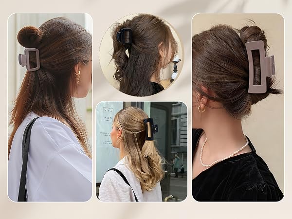 Flexible hair clips