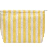 PAZIMIIK Makeup Bag Large Cotton Zipper Pouch for Purse Travel Canvas Make Up Organizer for Women...