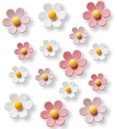 16 pcs - Cute Flower Magnet, Girl Pink Magnet for Fridge and Locker, Whiteboard, and Decoration(1...